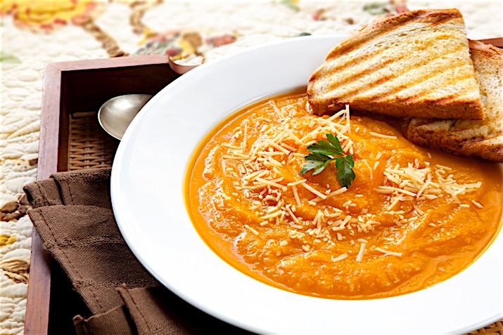 Butternut Squash Soup with Sun Dried Tomatoes