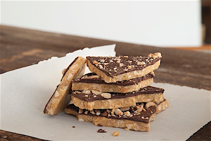 Chocolate Glazed Nut Brittle