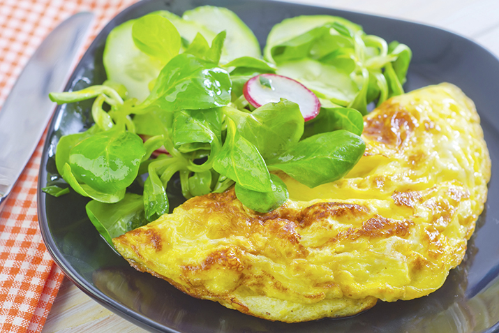 Goat Cheese and Bell Pepper Omelet