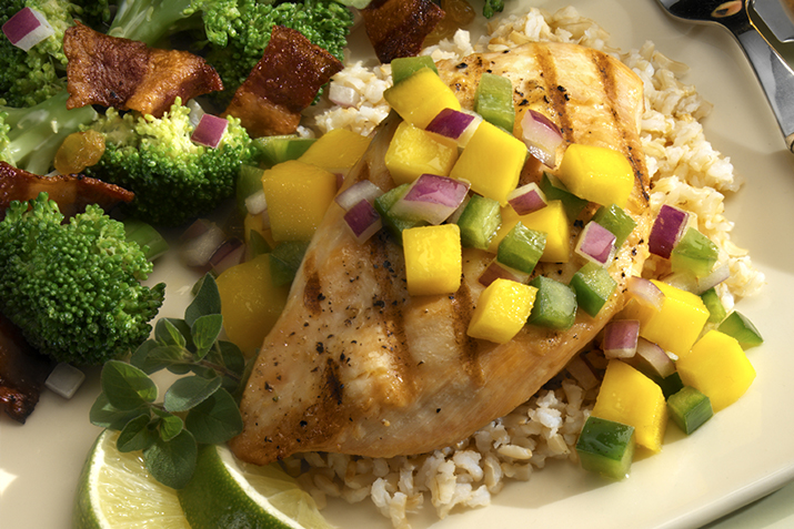 Grilled Chicken with Mango Salsa