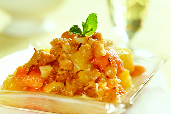 Peach Ginger Crisp