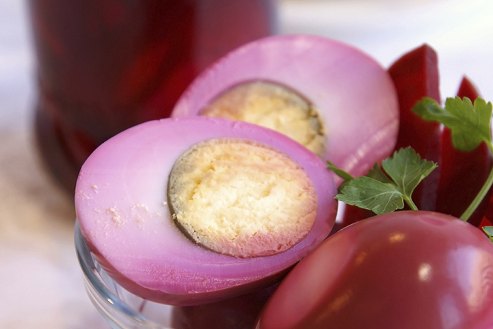 Pink Pickled Eggs