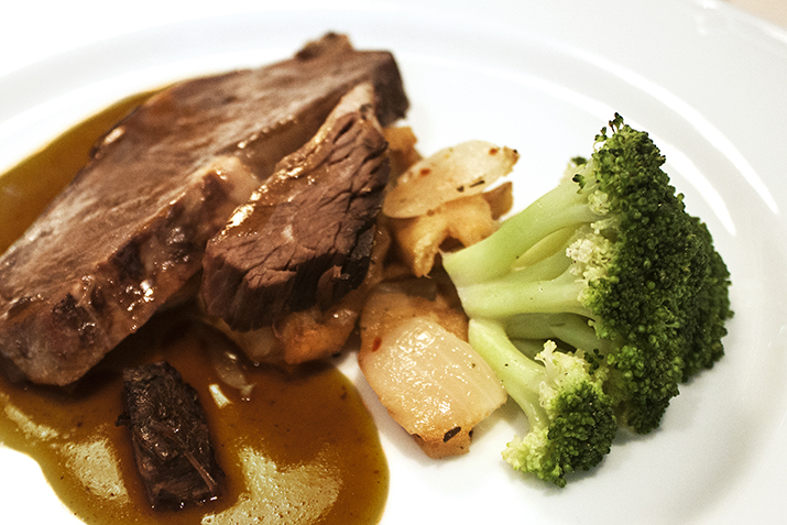 Sirloin Steak with Coffee Rum Sauce