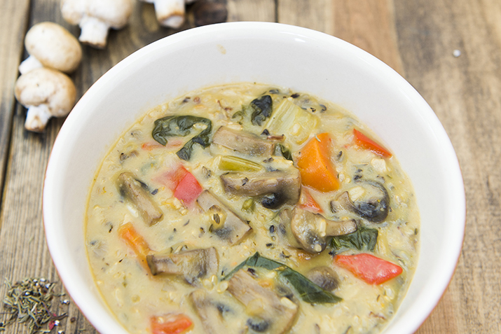 Wild Rice Mushroom Soup