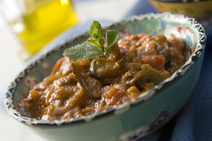 Zaalouk (Moroccan Eggplant Tomato Salad)