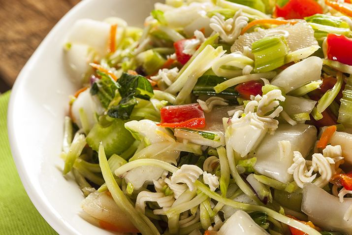 Bok Choy Salad with Ramen