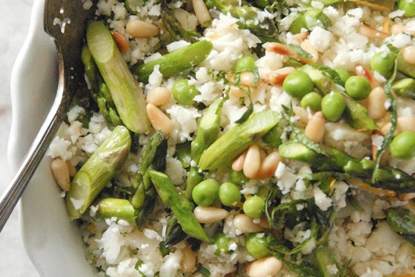 Cauliflower_Couscous_with_Asparagus_and_Peas