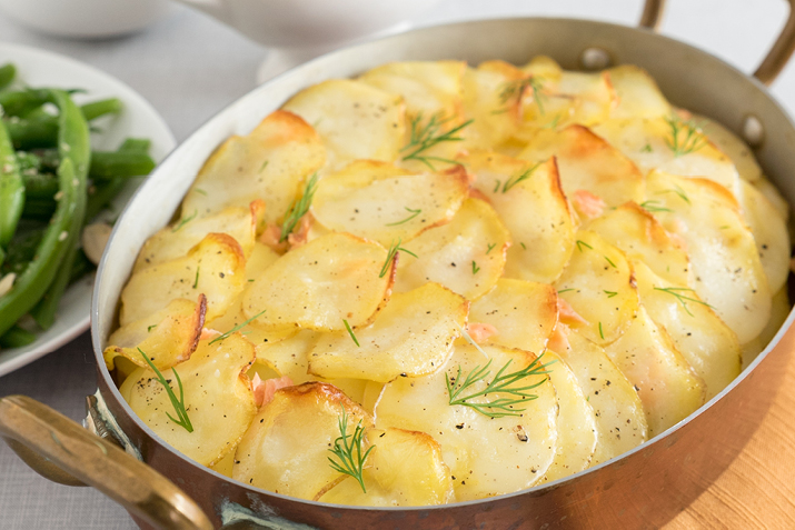 Smoked Salmon Dauphinoise