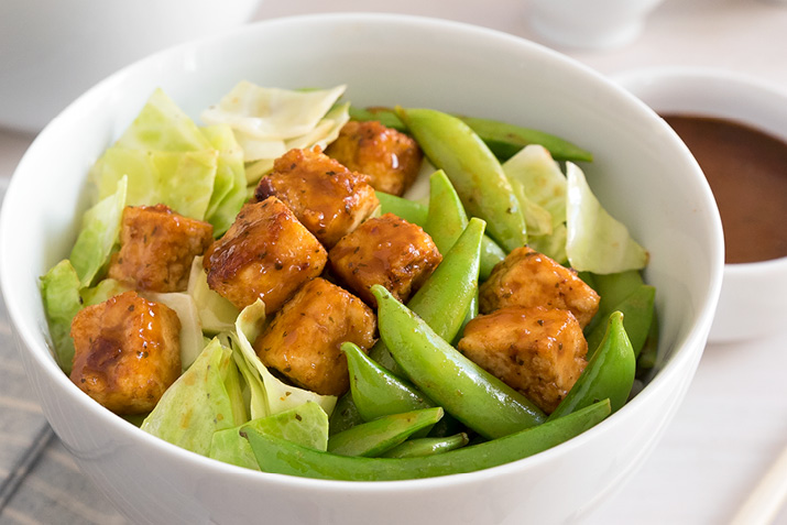 Thai Tofu Stir-Fry with Peanut Sauce