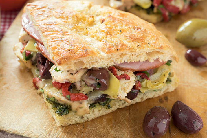 Chicken Antipasto Sandwich