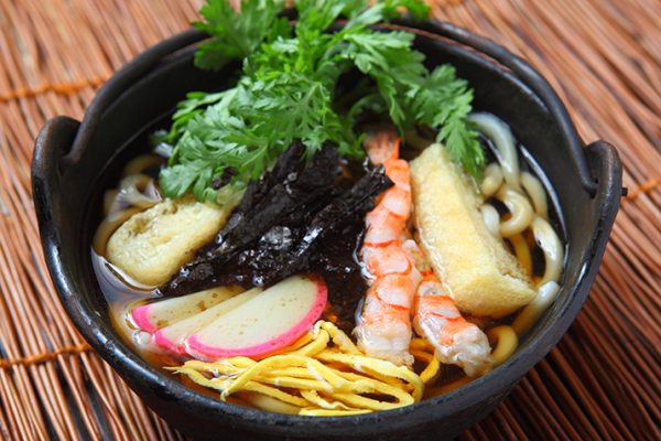 Bowl of udon noodles
