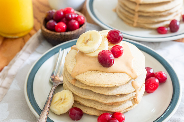 Peanut Butter Protein Pancakes