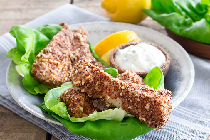 Baked Fish Sticks with Tartar Sauce