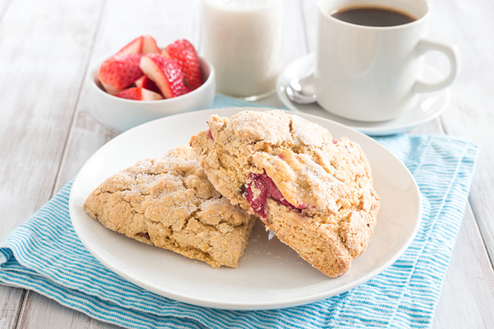 Strawberry Walnut Scones