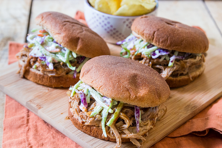 Slow Cooker BBQ Pulled Pork Sandwiches