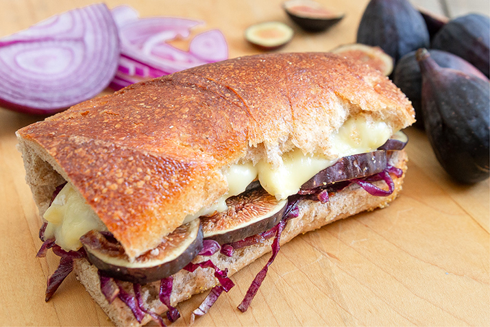 Brie, Fig and Onion Panini