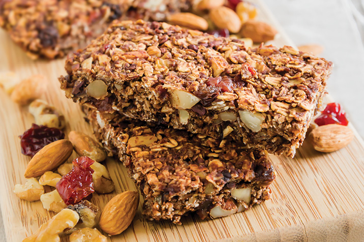 Chewy Cocoa Granola Bars