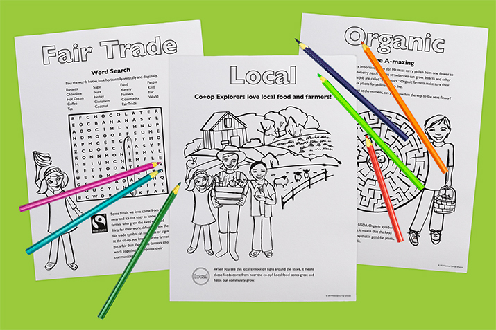 Download Free Co+op Explorers Coloring and Activity Sheets, Plus Recipes!