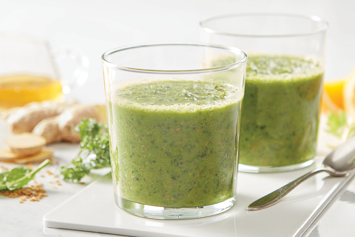 Green Smoothie with Flax