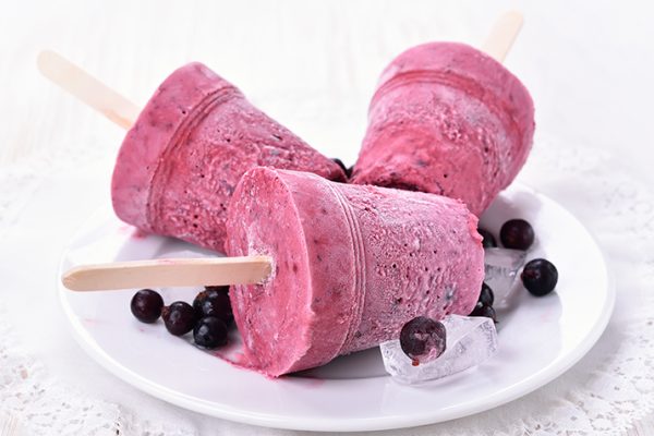 Berry Yogurt Ice Pops