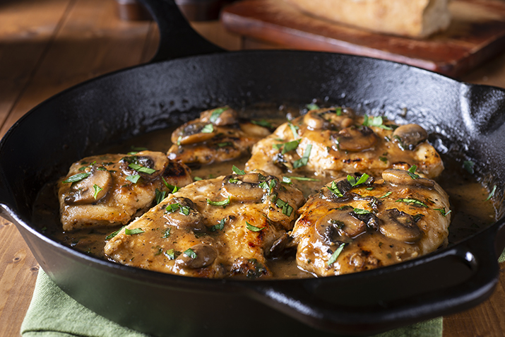 Chicken in Mushroom Marsala Sauce