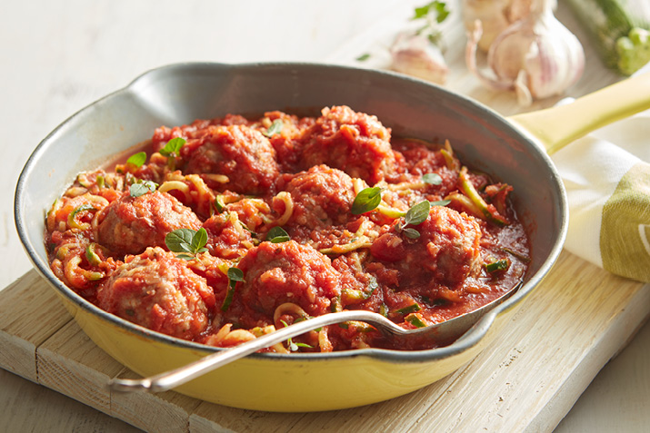 Turkey Meatballs with Zucchini Noodles