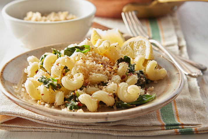 Cavatappi with Spinach