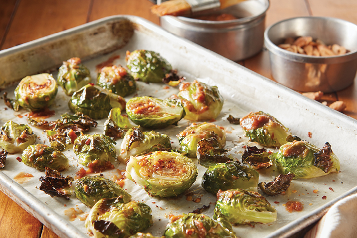 Tamarind-Date Brussels Sprouts