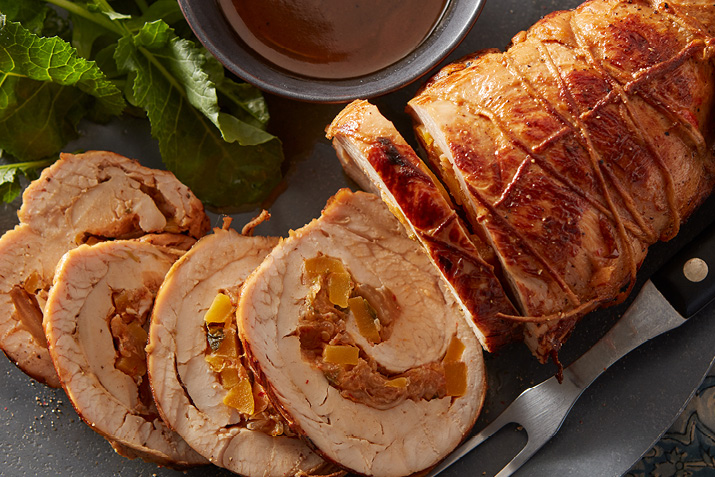 Kimchi-Stuffed Turkey Breast