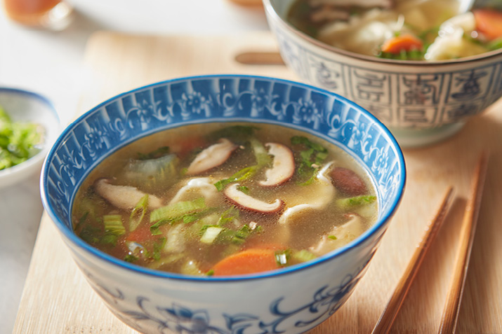 Asian-style Dumpling Soup