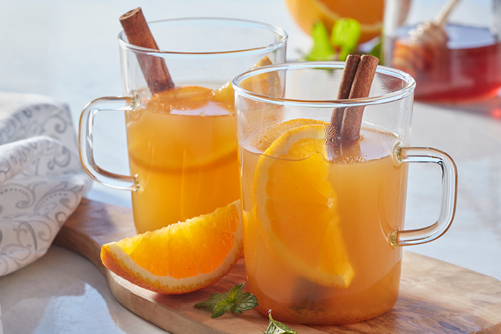 Green Tea and Orange Hot Toddy