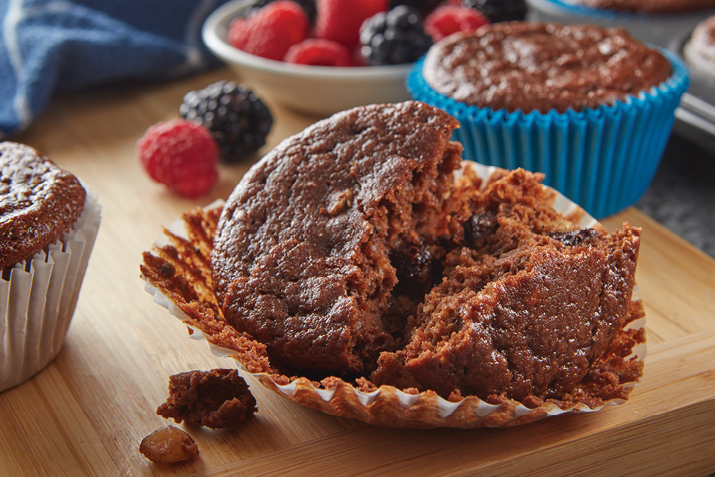 Cocoa Protein Muffins