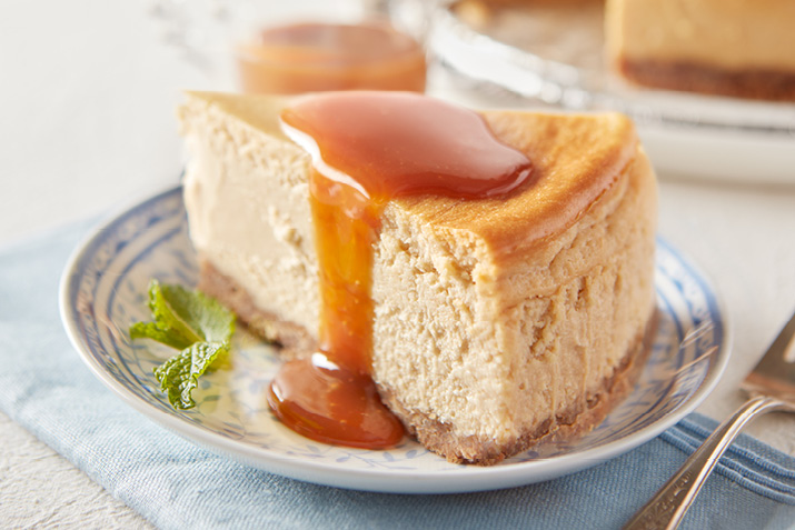 Pretzel-Crusted Salted Caramel Cheesecake